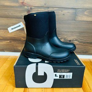 NWT Bogs Men's Sauvie Basin Farm Boots/Rain Boots (Black/Size 10)